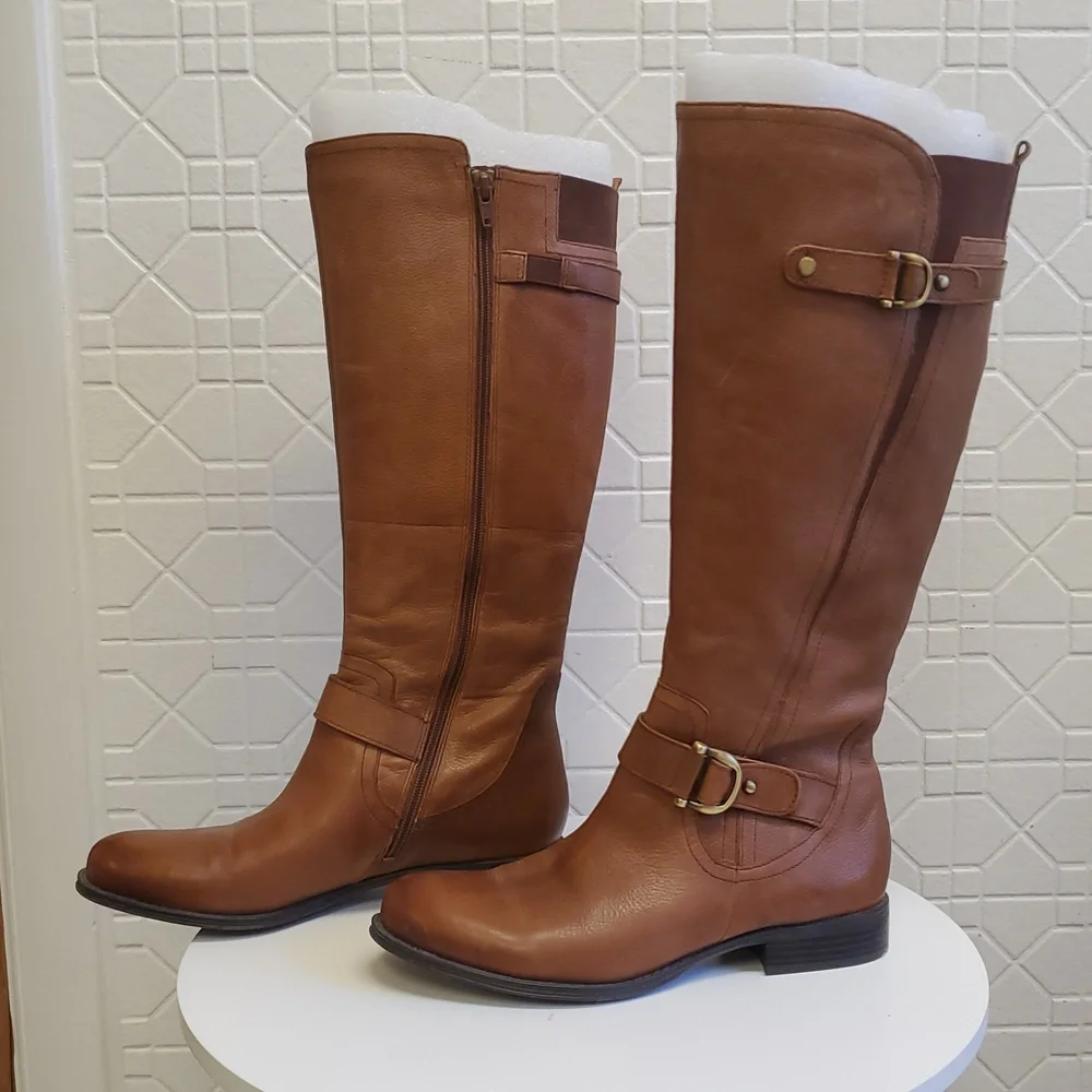 Naturalizer Brown Tall Riding Boots